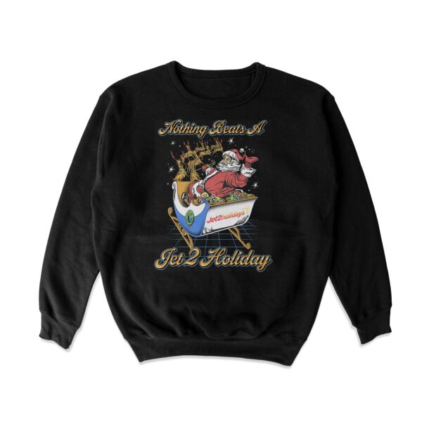 Santa Holiday Crewneck Sweatshirt – Soft Cotton Blend Top