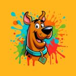 Scooby Doo Paint Splatter Shirt – Fun Retro Cartoon Tee