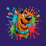 Scooby Doo Paint Splatter Shirt – Fun Retro Cartoon Tee