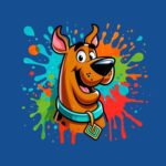 Scooby Doo Paint Splatter Shirt – Fun Retro Cartoon Tee