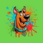 Scooby Doo Paint Splatter Shirt – Fun Retro Cartoon Tee