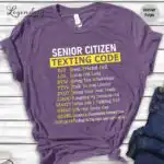 Senior Citizen Texting Code Shirt – Funny Grandparents Gift Tee