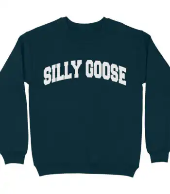 Silly Goose Academy Navy Sweatshirt – Soft & Cozy Crewneck Top