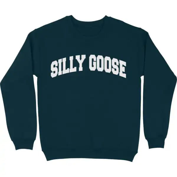 Silly Goose Academy Navy Sweatshirt – Soft & Cozy Crewneck Top