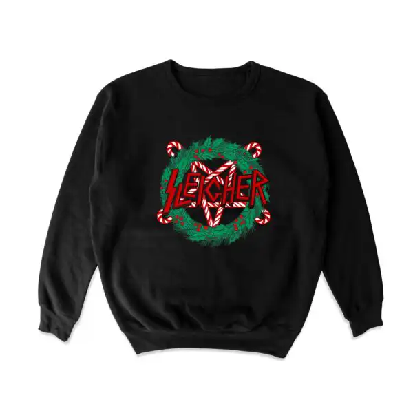 Sleigher Crewneck Sweatshirt – Soft Cotton Blend Holiday Top