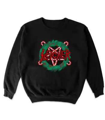 Sleigher Crewneck Sweatshirt – Soft Cotton Blend Holiday Top