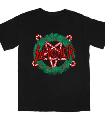 Sleigher T Shirt – Soft 100% Cotton Holiday Graphic Tee