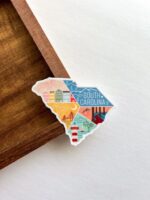 South Carolina Sticker – Weatherproof Travel Souvenir Design