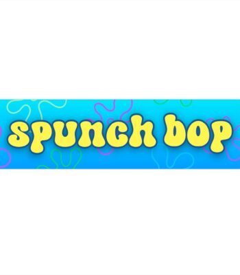Spunch Bop Bumper Sticker & Magnet – Funny Vinyl Design 8.7" x 2.7