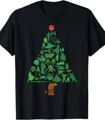 Star Wars Holiday Christmas Tree Tee – Fun Unisex Graphic Shirt