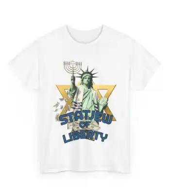 Statjew of Liberty Unisex Tee – Classic Cotton Graphic Shirt