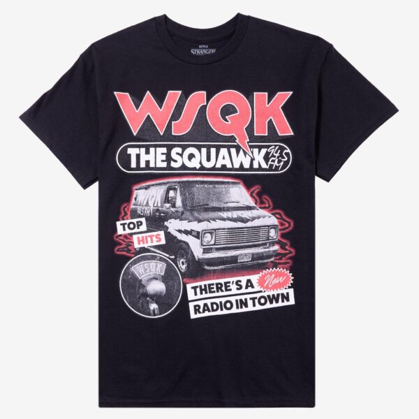 Stranger Things WSQK T-Shirt – Fun Graphic Tee for Fans