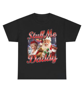 Stuff Me Daddy Shirt – Retro Holiday Santa Graphic Tee