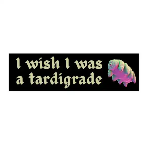 Tardigrade Bumper Sticker – Waterproof Vinyl Decal for All Surfaces