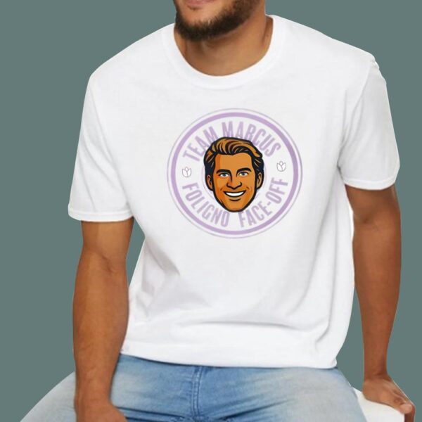Team Marcus Foligno Face-Off T-Shirt – Fun Graphic for Fans