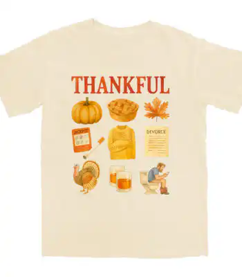 Thankful T Shirt – Soft Cotton Tee with Worn-In Comfort