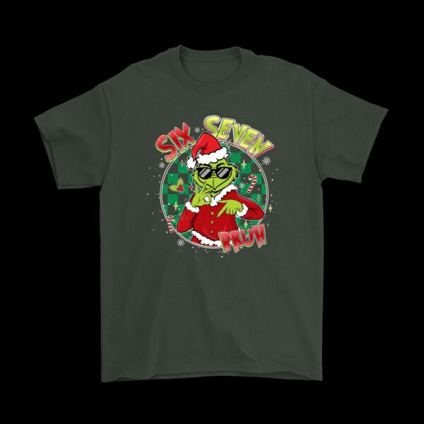 The Grinch Six Seven Slang Tee – Fun Holiday Cotton Shirt