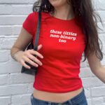 These Titties Nonbinary Too Tee – Y2K Style Pride Shirt