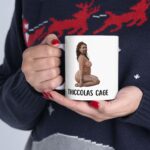 Thiccolas Cage Ceramic Mug 11 oz – Funny Gag Gift for Cagemas