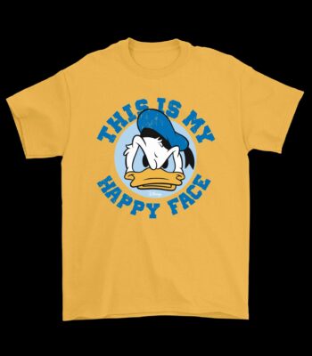This is My Happy Face Angry Duck Theme Park T-Shirt – Fun Cotton Tee