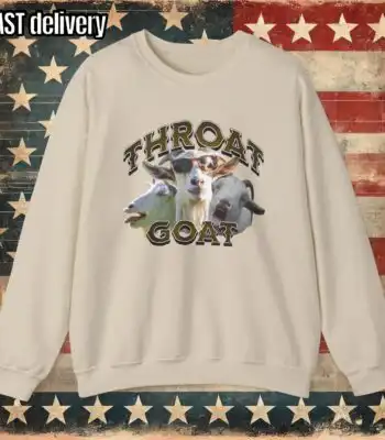 Throat Goat Sweater – Funny Unisex Gag Gift for Gen Z Pranks