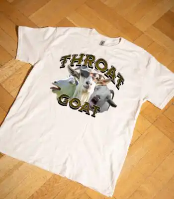 Throat Goat T-Shirt – Funny Unisex Tee for Gen Z Humor