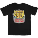 Time For A Cold One T Shirt – Soft Combed Cotton Graphic Tee
