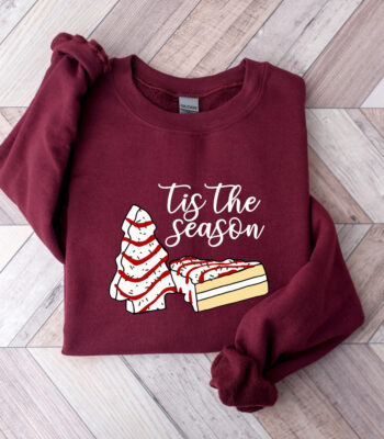Tis The Season Vintage Sweatshirt – Cozy Christmas Tree Hoodie