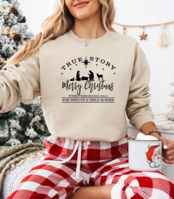 True Story Merry Christmas Sweatshirt – Unisex Holiday Hoodie