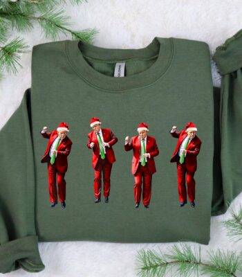 Trump Dance Christmas Sweatshirt – Funny Holiday Republican Tee