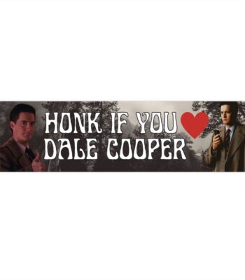 Twin Peaks Dale Cooper Bumper Sticker – Durable Vinyl Gift
