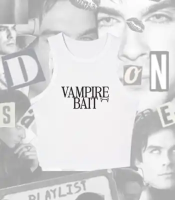 Vampire Bait Tank – Spooky Graphic Top for Halloween Lovers