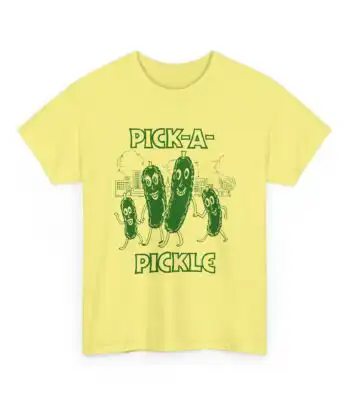 Vintage Deli Graphic Pick a Pickle Tee – Cute Unisex Cotton Shirt