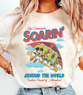 Vintage Mickey & Friends Epcot Shirt – Fun Disneyland Trip Tee