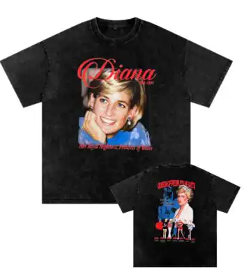 Vintage Princess Diana Shirt – 90s Royal Tribute Graphic Tee