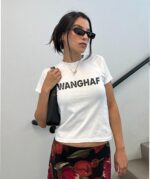 WANGHAF Meme Baby Tee – Funny Y2K Aesthetic Graphic Shirt