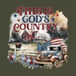 Watercolor Truck T-Shirt – God Bless America Graphic Tee