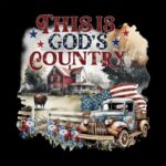 Watercolor Truck T-Shirt – God Bless America Graphic Tee