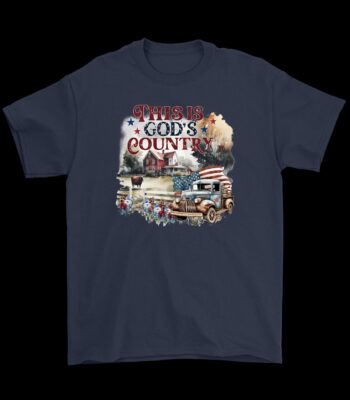 Watercolor Truck T-Shirt – God Bless America Graphic Tee