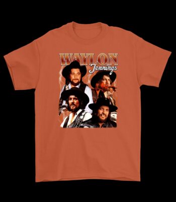 Waylon Jennings Retro Band T-Shirt – Soft Cotton Graphic Tee