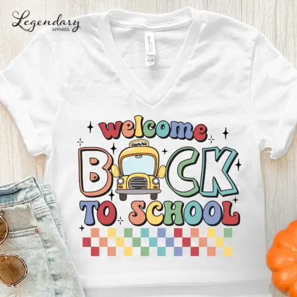 Welcome Back To School Teacher Shirt – Retro Vintage Tee