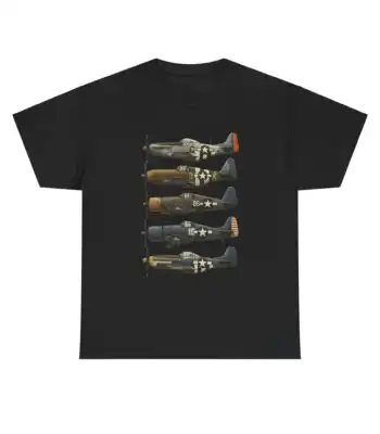 WWII Warplane Lineup T-Shirt – Vintage Aviation Graphic Tee