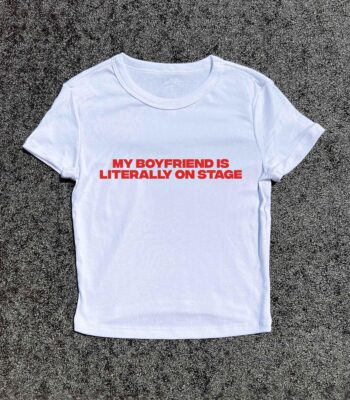 Y2K Baby Fitted Tee - 3D Puff Print Festival Style Top