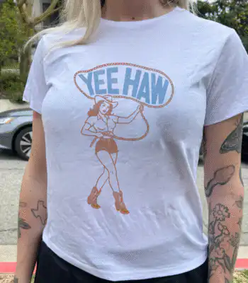 Yee Haw T Shirt – Soft Cotton Graphic Tee for Casual Vibes