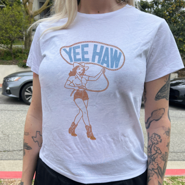 Yee Haw T Shirt – Soft Cotton Graphic Tee for Casual Vibes