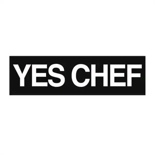 Yes Chef Bumper Sticker – Funny Waterproof Vinyl Car Decal