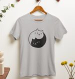 Yin Yang Cat T-Shirt – Cozy Kawaii Gift for Cat Lovers