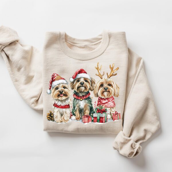 Yorkshire Terrier Christmas Sweatshirt – Cute Dog Lover Holiday Top