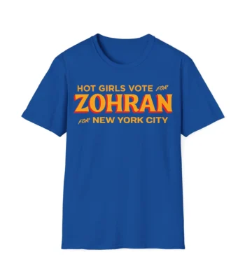 Zohran Mamdani Shirt – Bold Cobalt Tee for Hot Girl Politics