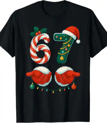 67 Christmas Dripping Gingerbread Tee – Fun Holiday Graphic Shirt